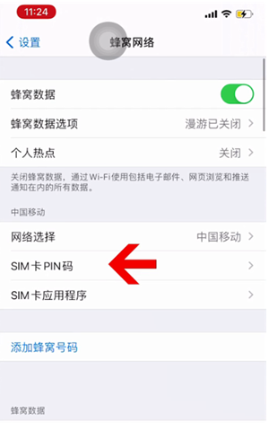 怀化苹果14维修网分享如何给iPhone14的SIM卡设置密码 