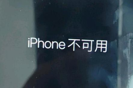 怀化苹果服务网点分享锁屏界面显示“iPhone 不可用”如何解决 