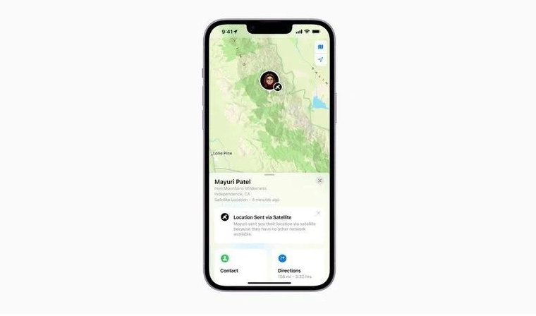 怀化苹果14维修分享iPhone14系列中 FindMy功能通过卫星分享位置方法教程 